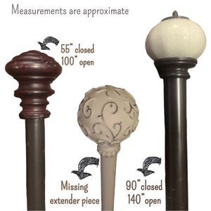 Boutique Salmon Color 100% Cotton Curtains & Rods • PLEASE READ DESCRIPTION!